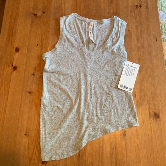 lululemon athletica Tops - Lululemon NWT LA Asym V-Neck Tank Top 0